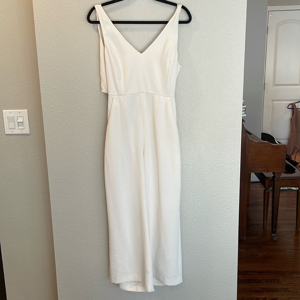 Wilfred x Aritzia Ecoulement wide leg jumpsuit cream size 6